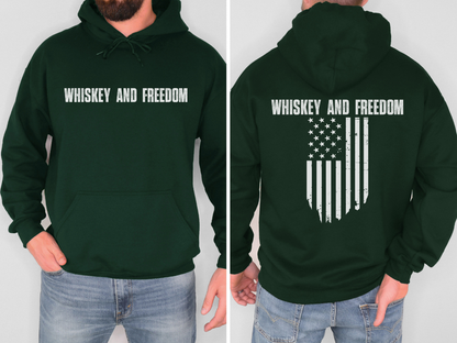 Whiskey and Freedom Hooded Sweatshirt
