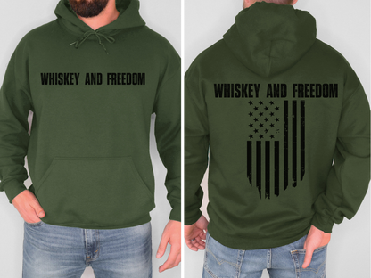 Whiskey and Freedom Hooded Sweatshirt