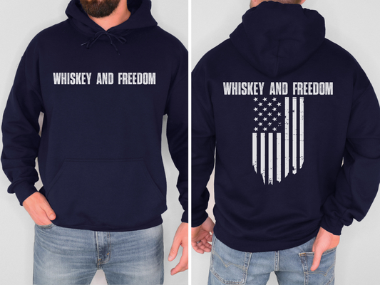 Whiskey and Freedom Hooded Sweatshirt